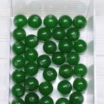   "Jáde" (festett smaragdzöld) ásványgyöngy - 9,5-10mm-es golyó - 1db
