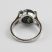 Fém gyűrű befoglalt mohaachát ásvánnyal - gyűrűméret: 19,5mm