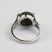Fém gyűrű befoglalt mohaachát ásvánnyal - gyűrűméret: 18,5mm