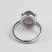 Fém gyűrű befoglalt ametiszt ásvánnyal - gyűrűméret: 18,5mm