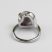 Fém gyűrű befoglalt ametiszt ásvánnyal - gyűrűméret: 16,5mm