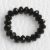 Kristálygyöngy fazettált fánk kb. 3x4mm-es telt, fekete