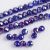 Kristálygyöngy fazettált fánk kb. 4x6mm-es átlátszó, kobaltkék, AB