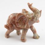   Zsírkőből faragott elefánt szobor - közepes - kb. 5,5x5x2,5cm-es