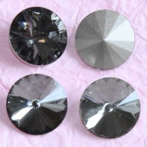  Távolkeleti kristály rivoli 8mm-es - sötétszürke (Black Diamond)