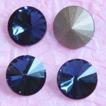   Távolkeleti kristály rivoli 10mm-es - farmerkék (Dark indigo)