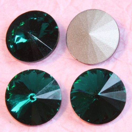 Távolkeleti kristály rivoli 16mm-es - smaragdzöld (Emerald)
