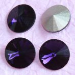   Távolkeleti kristály rivoli 18mm-es - sötétlila (Purple Velvet)
