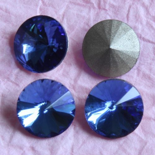 Távolkeleti kristály rivoli 18mm-es - égkék (Sapphire)