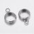 Nemesacél medálakasztó - 2x9x6mm-es, furat: 4mm