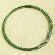   Sodrony nyaklánc, csavaros kapocsal - 1mm vastagságú, 45cm hosszú - zöld
