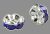 5x2,5mm-es strasszos köztes rondell ezüst színű foglalatban - sapphire