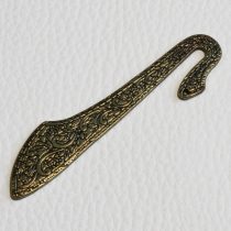Könyvjelző alap 8cm-es - antik bronz színű, lapos