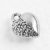 Tibeti stílusú fém medál / fityegő - antik ezüst színű 12x10mm-es szív