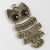 Tibeti stílusú fém medál - antik sárgaréz színű 72x34mm-es rezgő bagoly