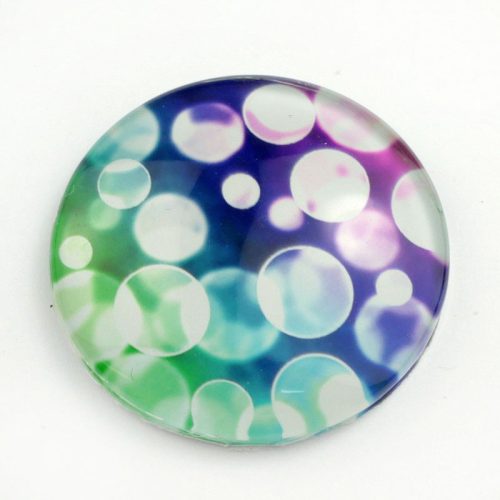 Mintás üveglencse / kaboson (5502) - buborékos - választható méretben