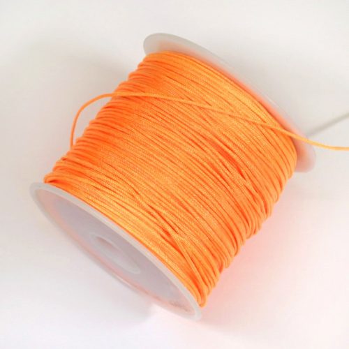 Nylon shamballa zsinór 0,8mm vastagságú - m30 (neon narancs) /m