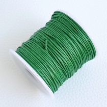   Viaszolt pamut zsinór 1mm vastagságú - v69 zöld - kb. 70m